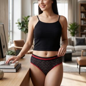 Printed Broad Elastic 35 Stone